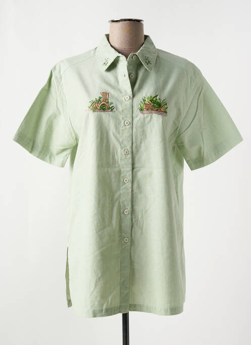 Chemisier manches courtes manches courtes vert JAC JAC femme