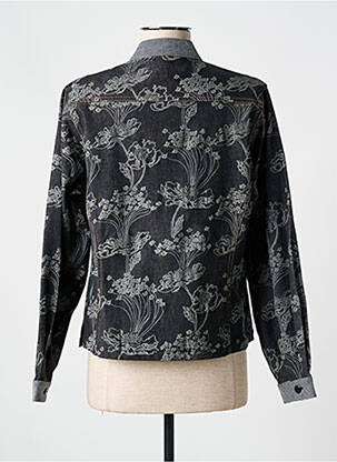 Veste casual col rond noir JAC JAC femme
