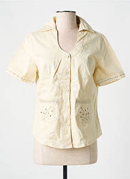 Chemisier manches courtes manches courtes beige JAC JAC femme