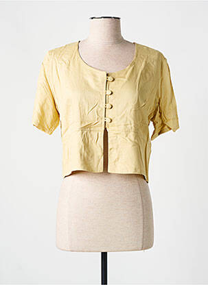 Top manches courtes manches courtes jaune GARUDA GARUZO femme