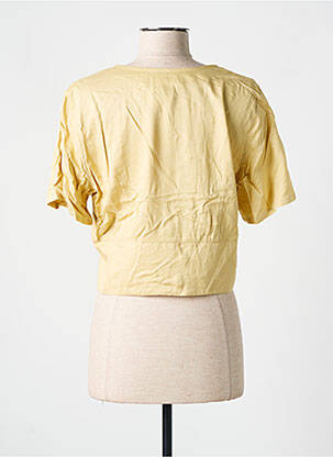 Top manches courtes manches courtes jaune GARUDA GARUZO femme