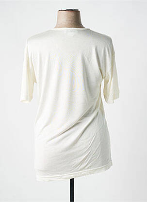 T-shirt stretch manches courtes blanc ALOHA femme