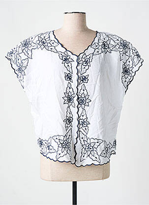 Chemisier blanc GARUDA GARUZO pour femme