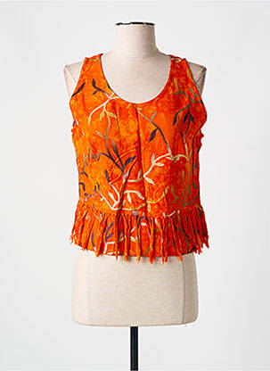 Top orange GARUDA GARUZO pour femme