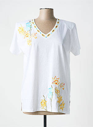 T-shirt blanc ALOHA pour femme