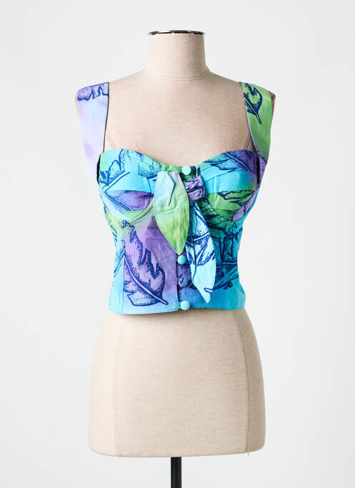 Top bleu GARUDA GARUZO pour femme