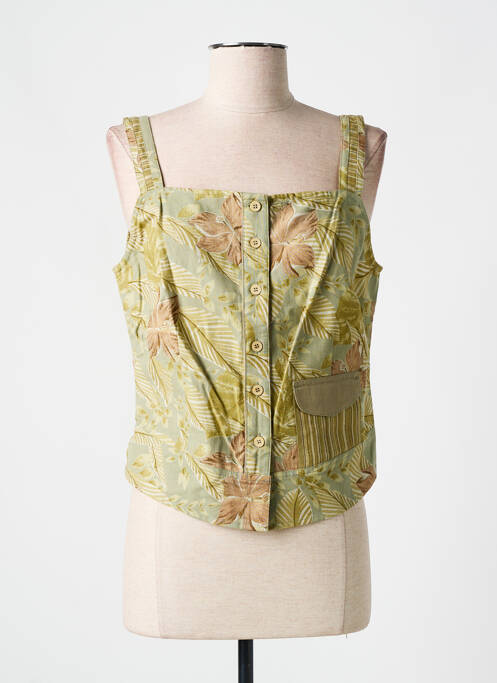 Top vert JAC JAC pour femme