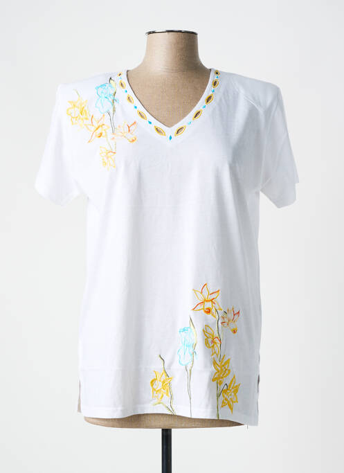 T-shirt blanc ALOHA pour femme