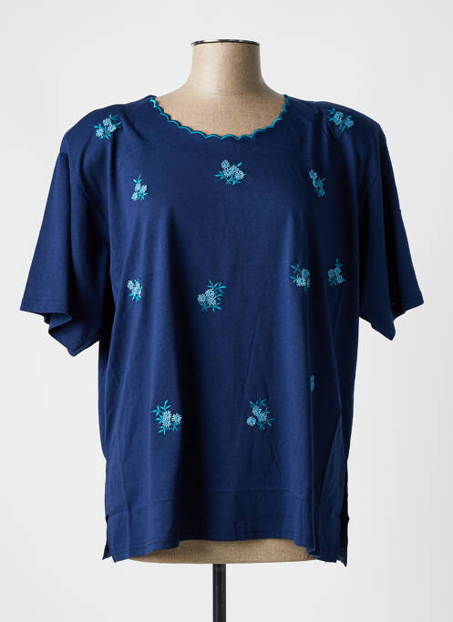 T-shirt bleu L'AUTRE MAILLE pour femme