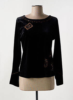T-shirt stretch manches longues noir JAC JAC femme