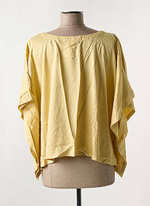 Blouse manches courtes manches courtes beige GARUDA GARUZO femme