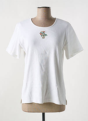 T-shirt stretch manches courtes beige JAC JAC femme