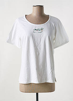 T-shirt stretch manches courtes beige JAC JAC femme