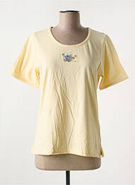 T-shirt stretch manches courtes jaune JAC JAC femme