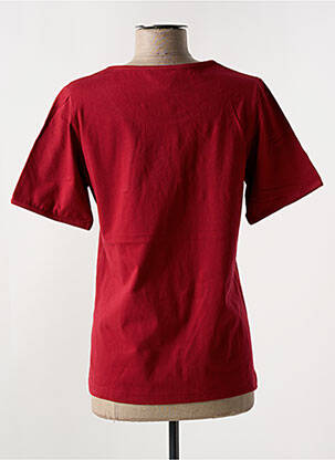 T-shirt stretch manches courtes rouge LES MARINS DE JAC JAC femme