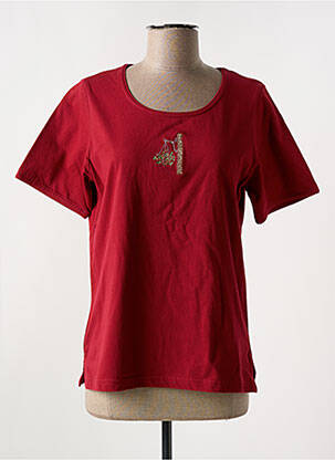 T-shirt stretch manches courtes rouge JAC JAC femme