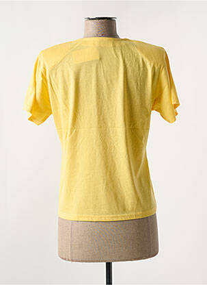 T-shirt stretch manches courtes jaune ALOHA femme