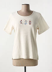T-shirt beige LES MARINS DE JAC JAC pour femme seconde vue