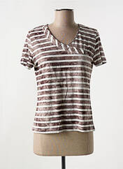 T-shirt marron LES MARINS DE JAC JAC pour femme seconde vue