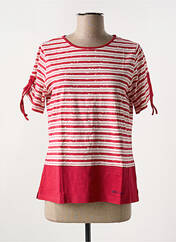 T-shirt rouge LES MARINS DE JAC JAC pour femme seconde vue