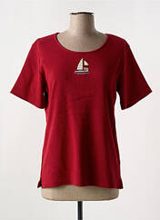 T-shirt rouge LES MARINS DE JAC JAC pour femme seconde vue