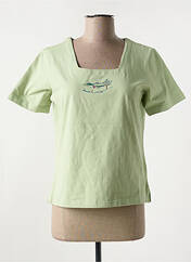 T-shirt vert JAC JAC pour femme seconde vue