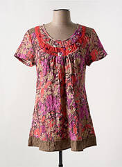 Tunique manches courtes rouge JAC JAC pour femme seconde vue