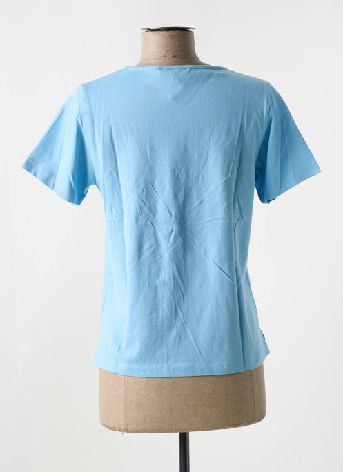 T-shirt stretch manches courtes bleu LES MARINS DE JAC JAC femme