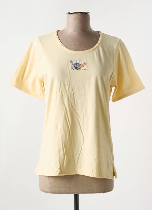 T-shirt stretch manches courtes jaune JAC JAC femme