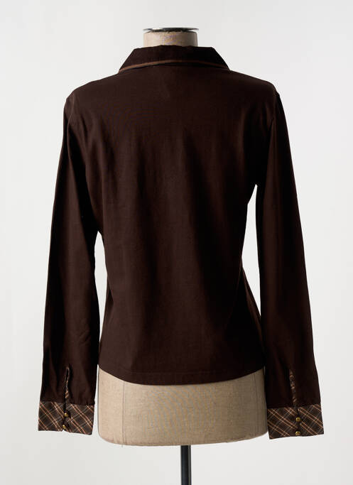 Polo marron JAC JAC pour femme