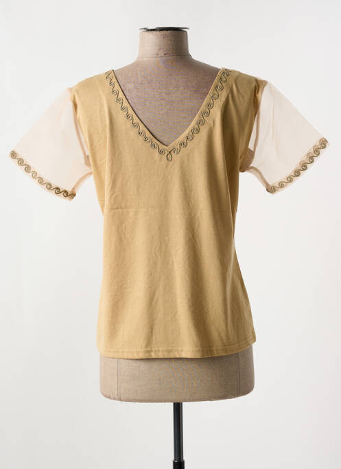 T-shirt marron ALOHA pour femme