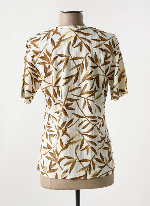 T-shirt marron JANE R. pour femme