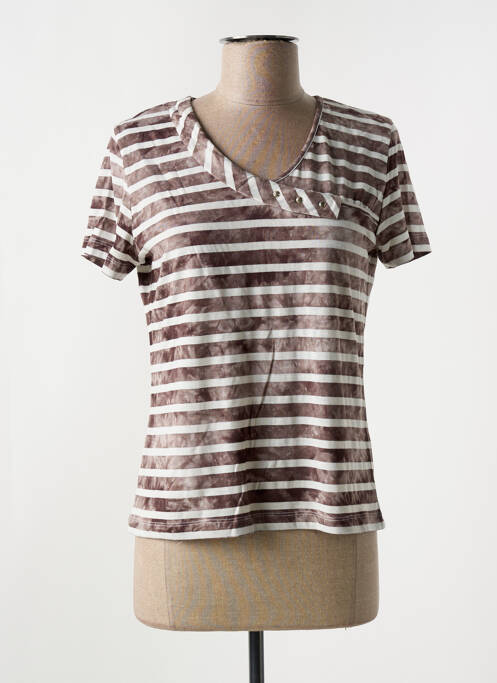 T-shirt marron LES MARINS DE JAC JAC pour femme