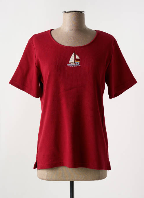 T-shirt rouge LES MARINS DE JAC JAC pour femme