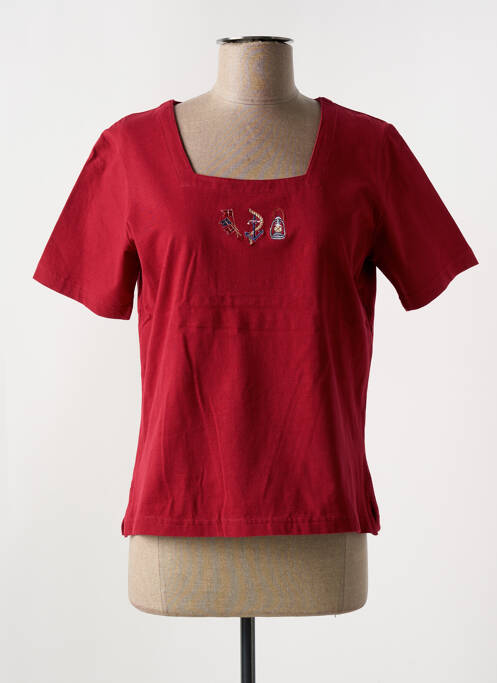 T-shirt rouge LES MARINS DE JAC JAC pour femme
