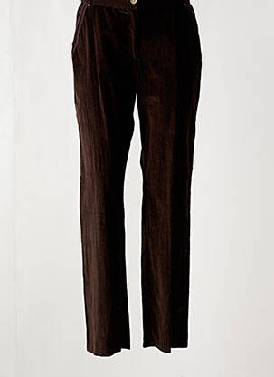 Pantalon slim poches marron JAC JAC femme