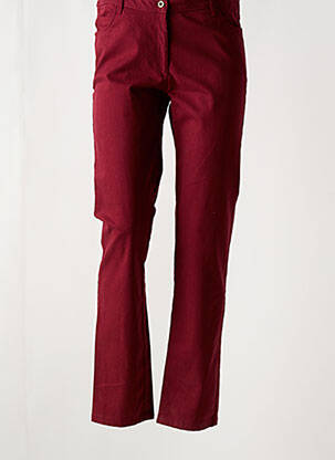 Pantalon slim poches rouge AGATHE & LOUISE femme