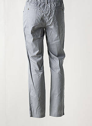 Pantalon droit fermeture zippée sous rabat boutonné gris JAC JAC femme