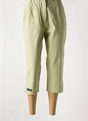 Pantacourt coupe droite vert JAC JAC femme