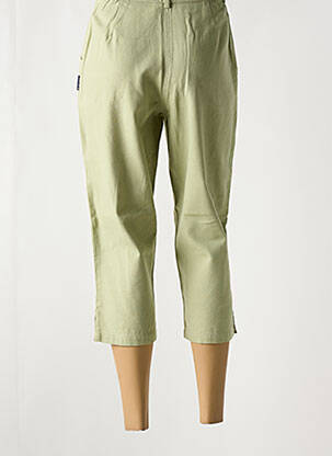 Pantacourt coupe droite vert JAC JAC femme