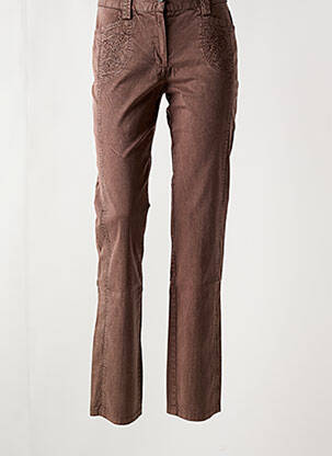 Pantalon slim marron JAC JAC pour femme