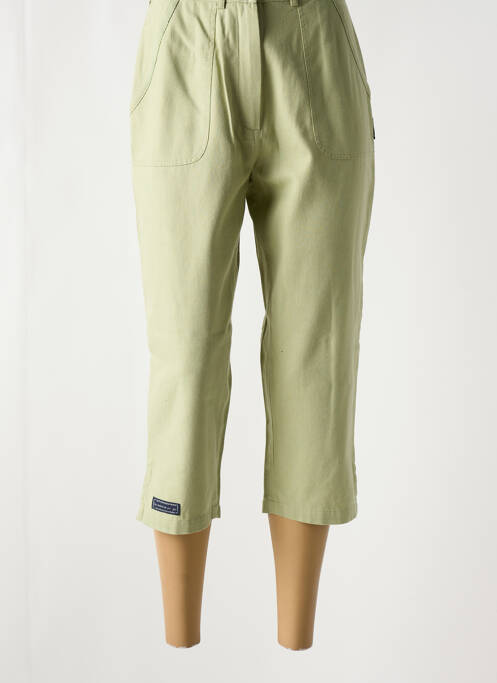 Pantacourt coupe droite vert JAC JAC femme