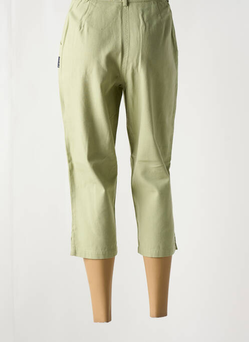 Pantacourt coupe droite vert JAC JAC femme