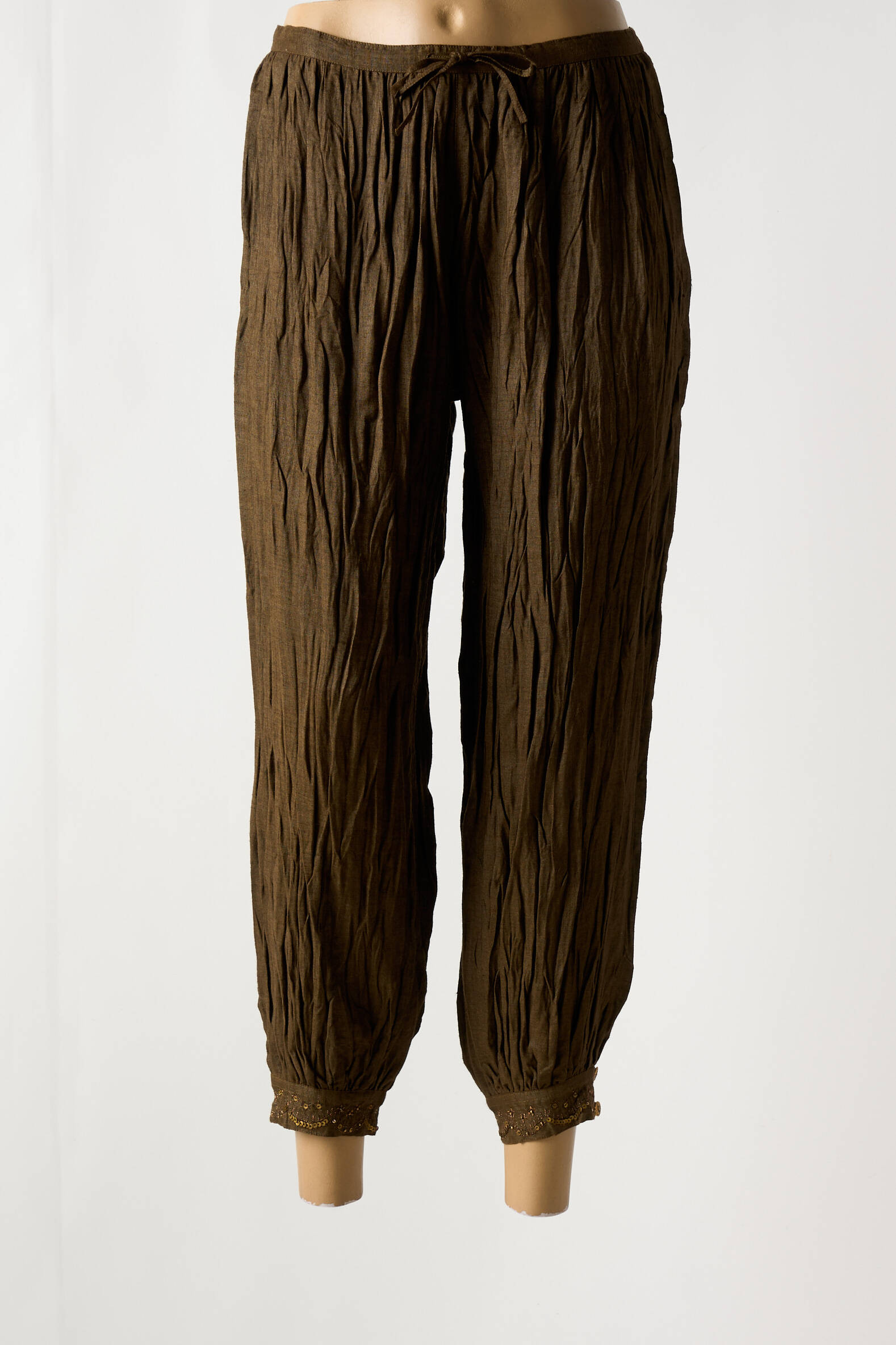 Pantalon 7/8 J.A.C. Femme Taille 5 – Couleur Kaki – Neuf Sans étiquettes