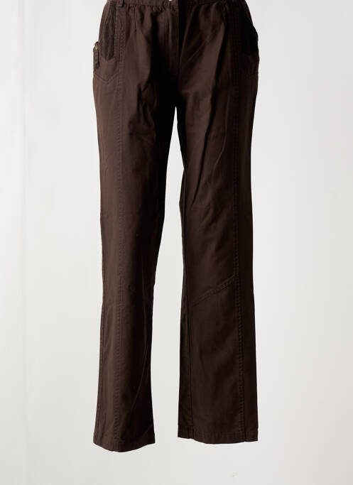 Pantalon droit marron JAC JAC pour femme
