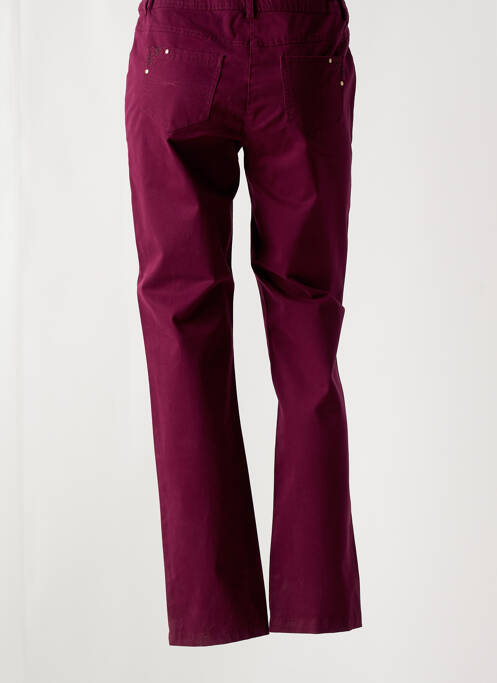 Pantalon droit violet JAC JAC pour femme