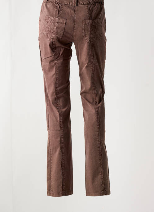 Pantalon slim marron JAC JAC pour femme