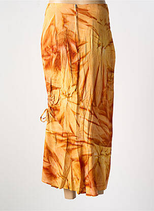 Jupe longue imprimé fantaisie orange GARUDA GARUZO femme