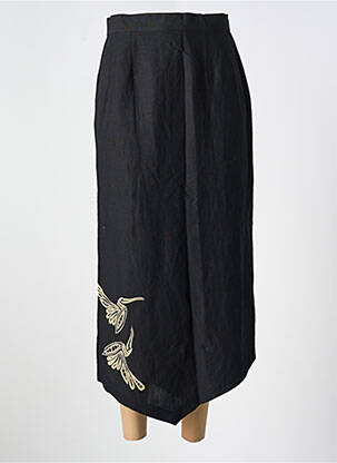 Jupe longue fermeture zippée au dos noir GARUDA GARUZO femme