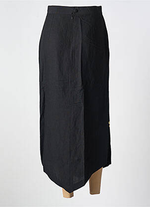 Jupe longue fermeture zippée au dos noir GARUDA GARUZO femme